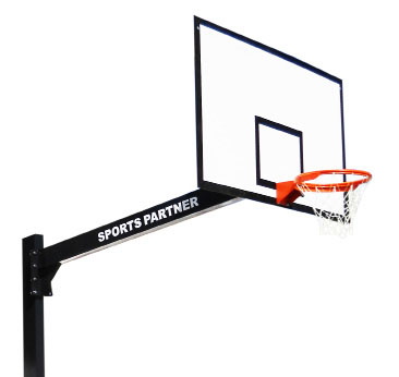 Panneau fixe de basketball adapté au jeu en extérieur